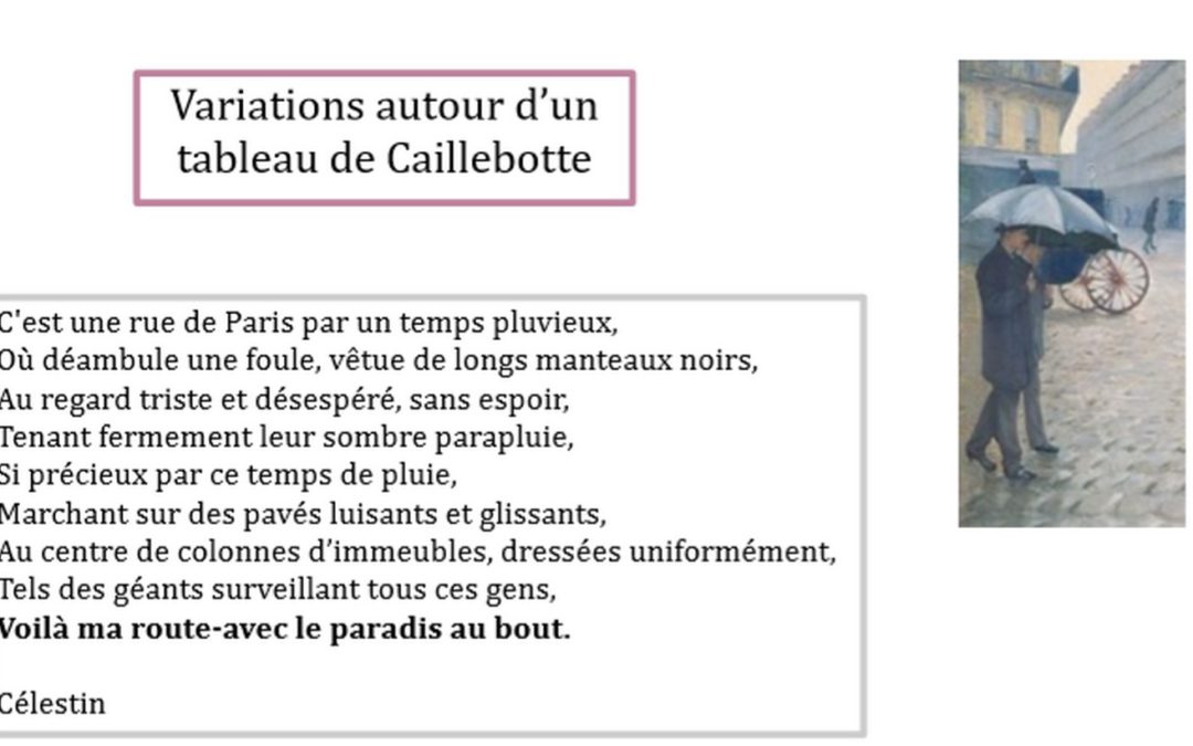 Variations autour d’un tableau de Caillebotte par les 4eF